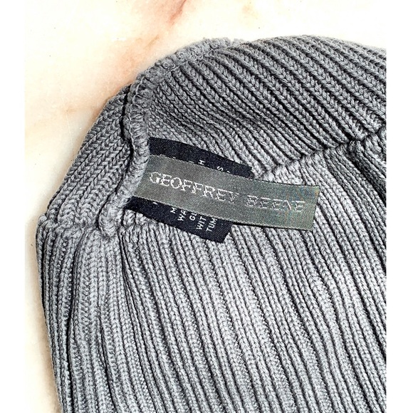 GRAY KNIT BEANIE_GEOFFREY BEENE - Picture 5 of 6